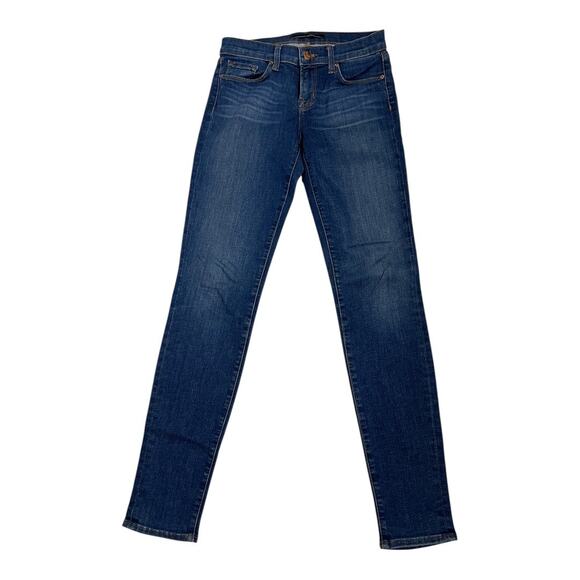 J Brand Skinny Jeans Women's 26 Blue Pacifica Style 910C078 Mid Rise Stretch - Picture 1 of 6